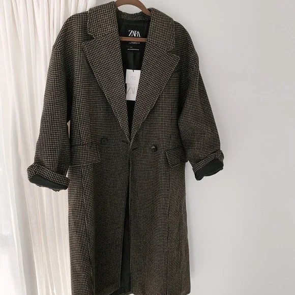 ZARA Wool Blend Coat - Picture 8 of 8
